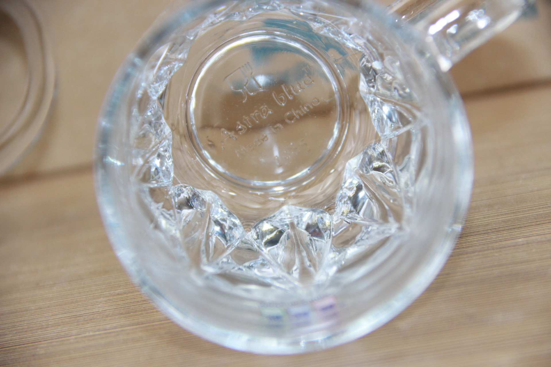 六只雅特蓝钻石茶饮杯玻璃杯套装 促销品赠品十元地摊货源批发