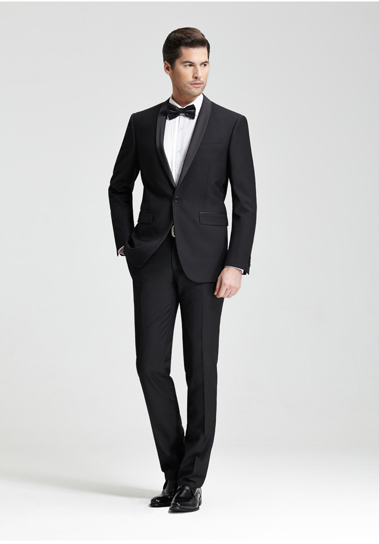 西装男式西装套装定制韩版修身职业i西服外套男士商务正装春秋季