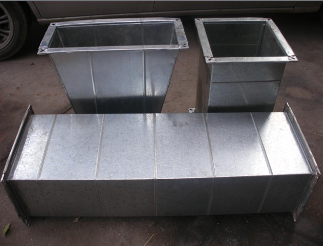 厂家直销共板法兰风管 排烟管 镀锌铁皮通风道加工定制