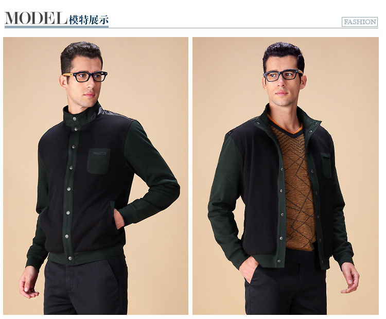 品牌剪标男装男士2016春秋装新款拼色夹克休闲男士外套上衣
