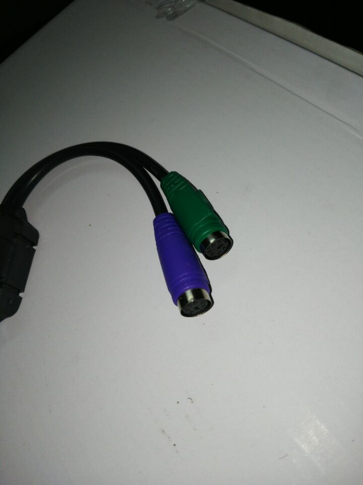 支持扫描枪转换线usb转ps2 usb转接鼠标键盘ps/2圆接口转接线