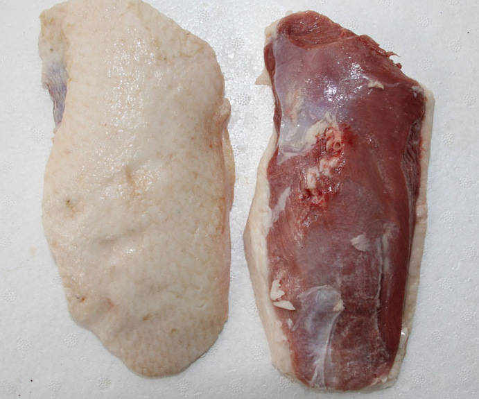 餐厅鹅胸肉批发 法式朗德鹅带皮 胸鹅肉