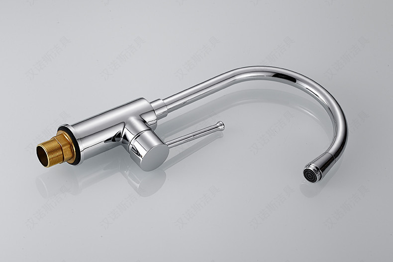 汉诺斯 全铜欧式经典厨房水龙头 可旋转水