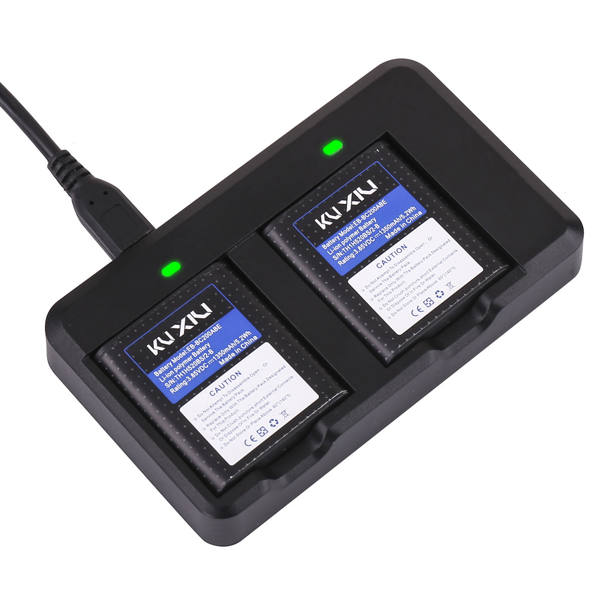 适用于三星gear 360一代全景相机电池充电器 usb双充运动相机座充