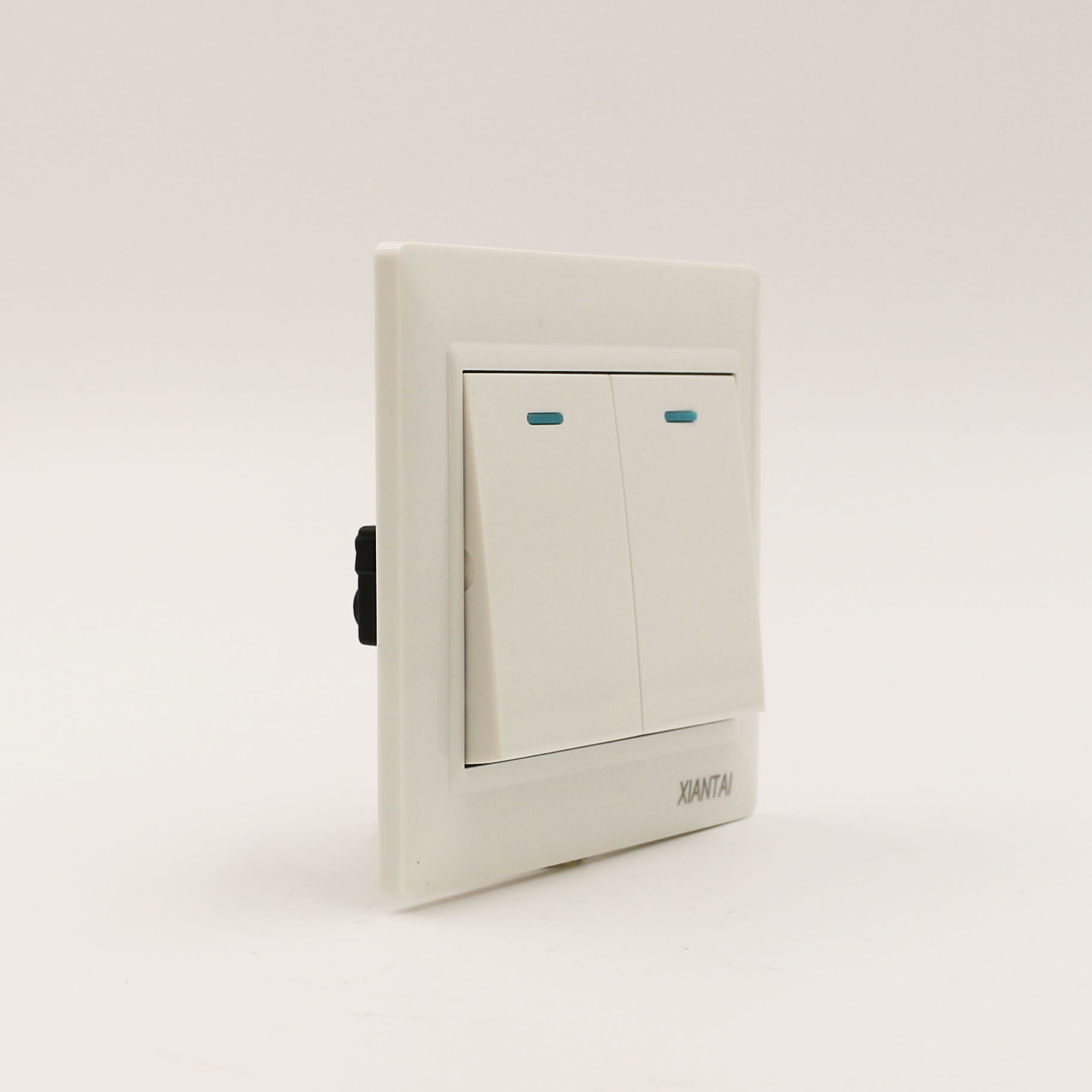 供应二开单控86型暗装墙壁开关双联开关单控