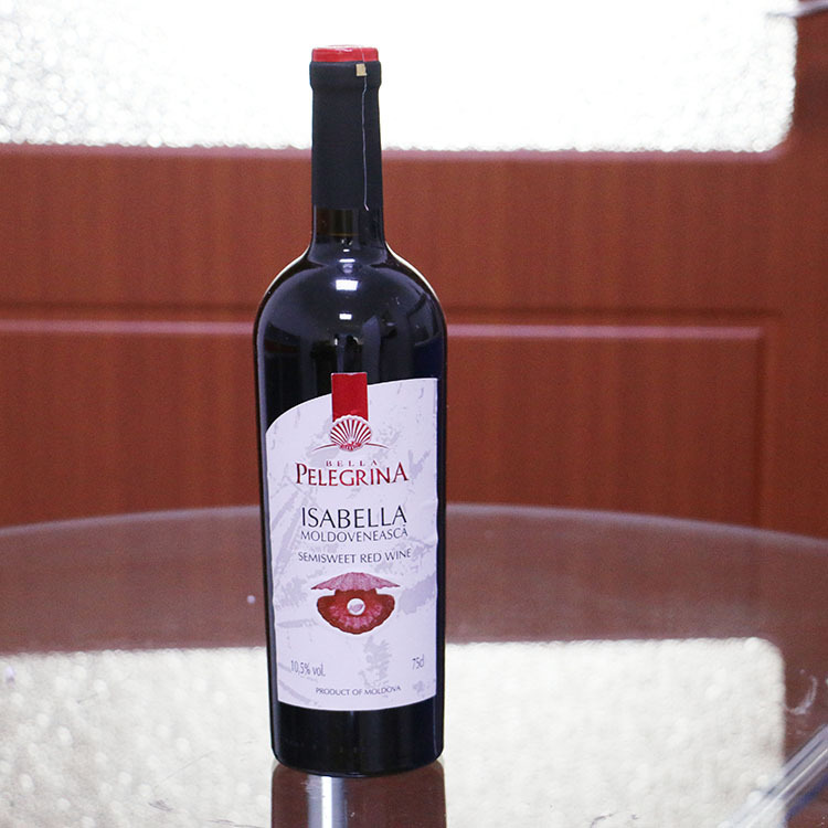 俄罗斯原装进口玫瑰香半甜红葡萄酒装诚招代理