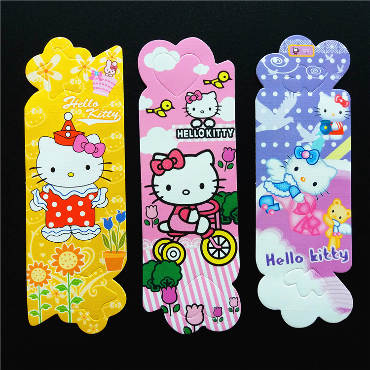 holle kitty明星动漫纸质书签 韩版创意精美图案书签18个装