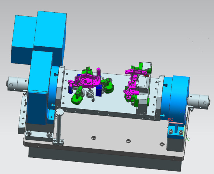 四轴夹具液压夹具卧加夹具阀体夹具