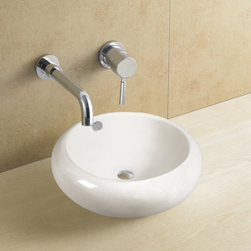 潮州厂家 工程批发台上盆陶瓷 艺术盆洗脸盆洗手盆洗手盘a8004