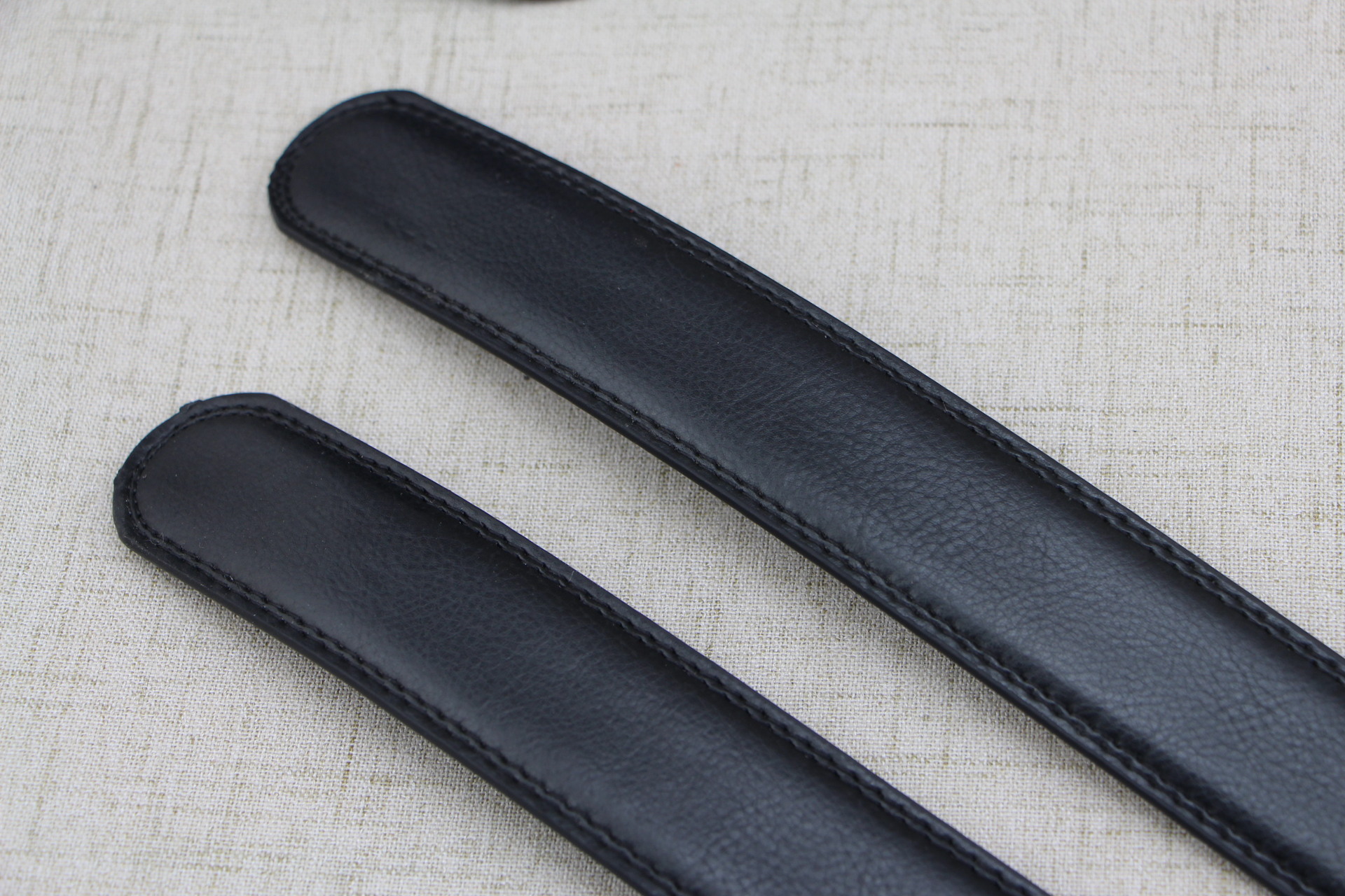 再生革带全牙皮带光带身革158纹皮带