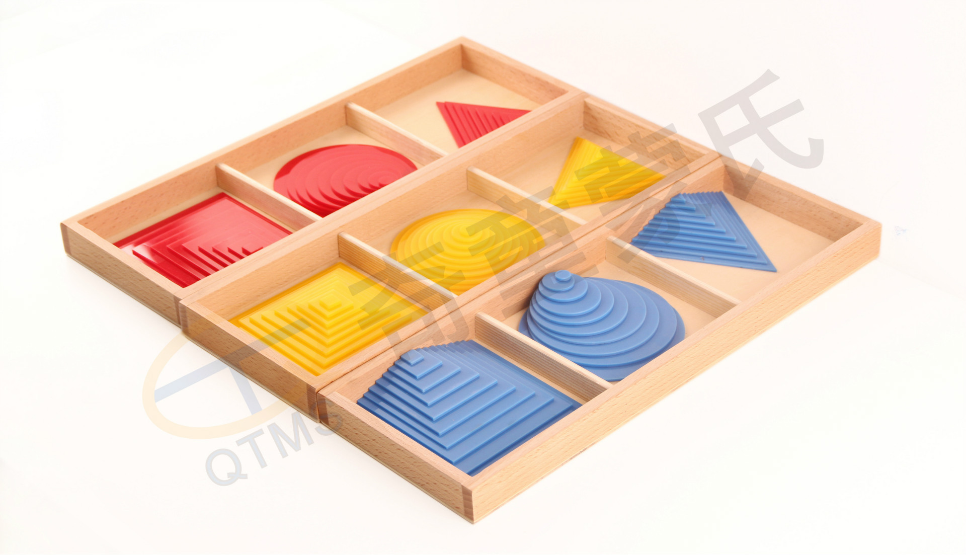 厂家直销 方圆三角形 蒙台梭利感官教具婴幼儿童专业早教益智玩具