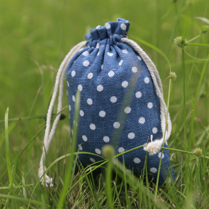 棉麻抽绳束口袋 收纳袋 驱蚊袋 礼物袋 首饰袋