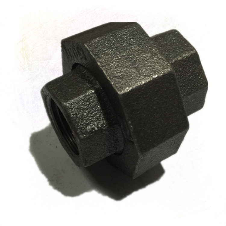 黑活接_迈克黑管件丝扣活接头蒸汽锥形铜芯活接黑活