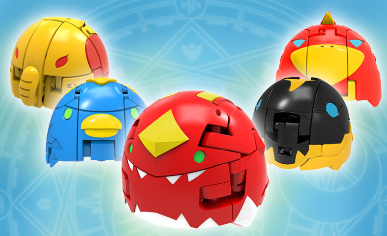 三宝魔币精灵 变形玩具火龙兽王魔蝎兽天鹰