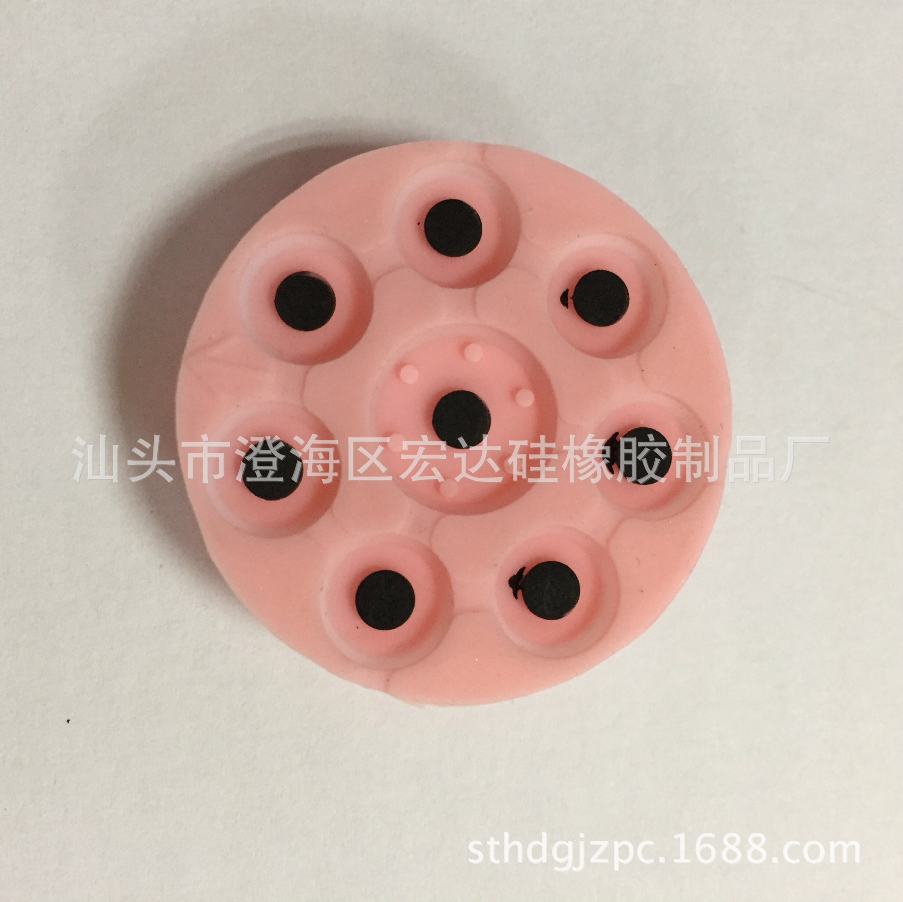 Processing and Production Toy Silicone Conductive Resin Button Story Machine round 8-Key Button Toy Silicone Parts