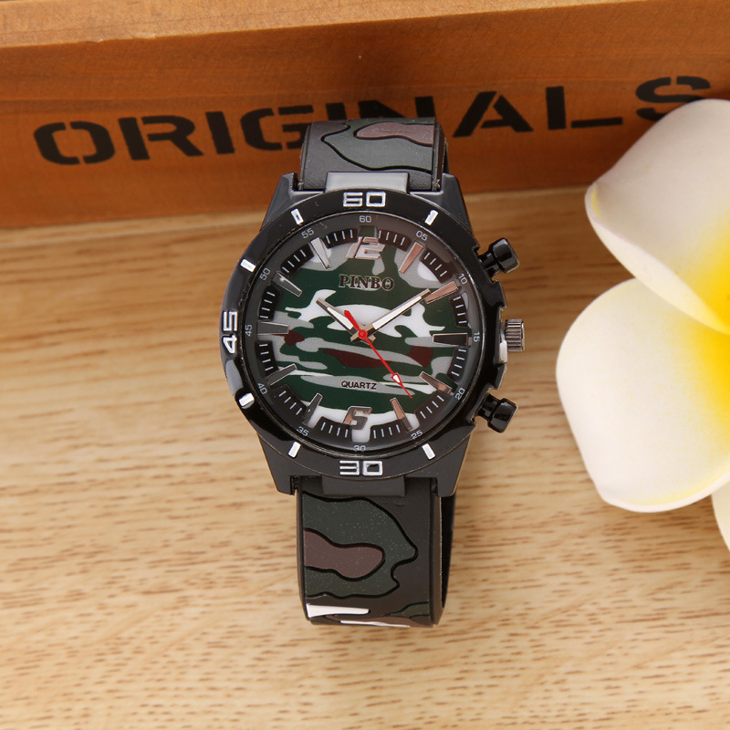 夏季时尚迷彩军工表 运动系列手表 新款潮流腕表男 厂家直销现货