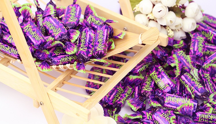 包邮俄罗斯紫皮糖果kpokahtkdv夹心巧克力糖进口食品喜糖5kg