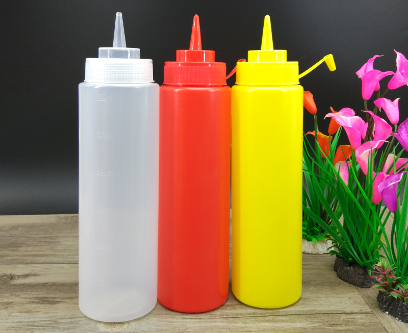 塑料挤酱瓶裱花瓶沙拉瓶调味调料瓶沙拉壶产价直销