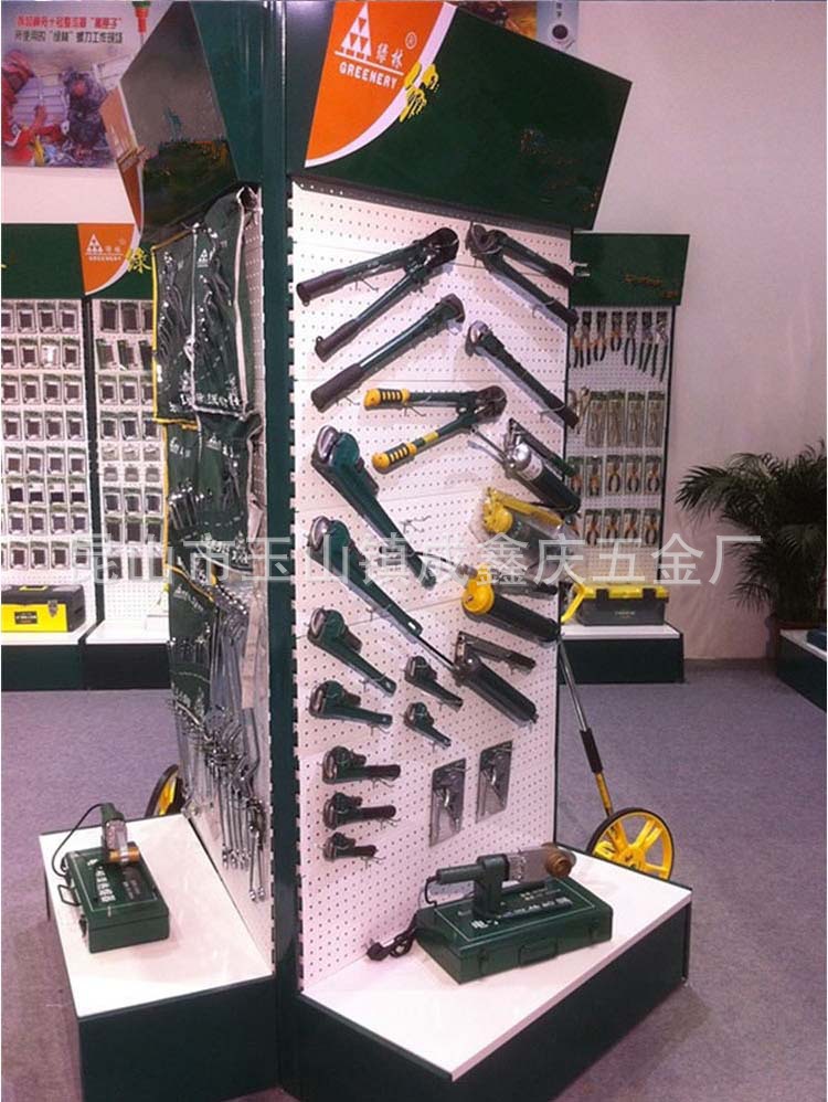 厂家定制五金工具展示架洞洞板陈列架双面陈列架落地置物架