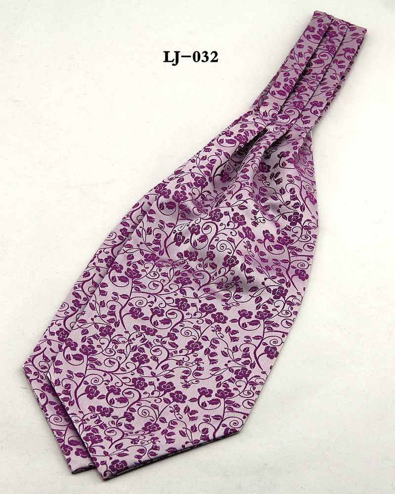 厂家直销 现货时尚男士衬衫围巾 提花阿斯科特领巾