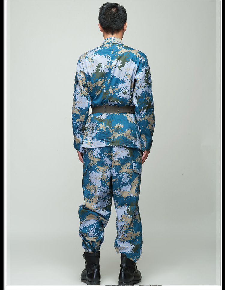 正品夏海洋迷彩服学生军训服套装民兵训练服作训服耐磨透气工作服