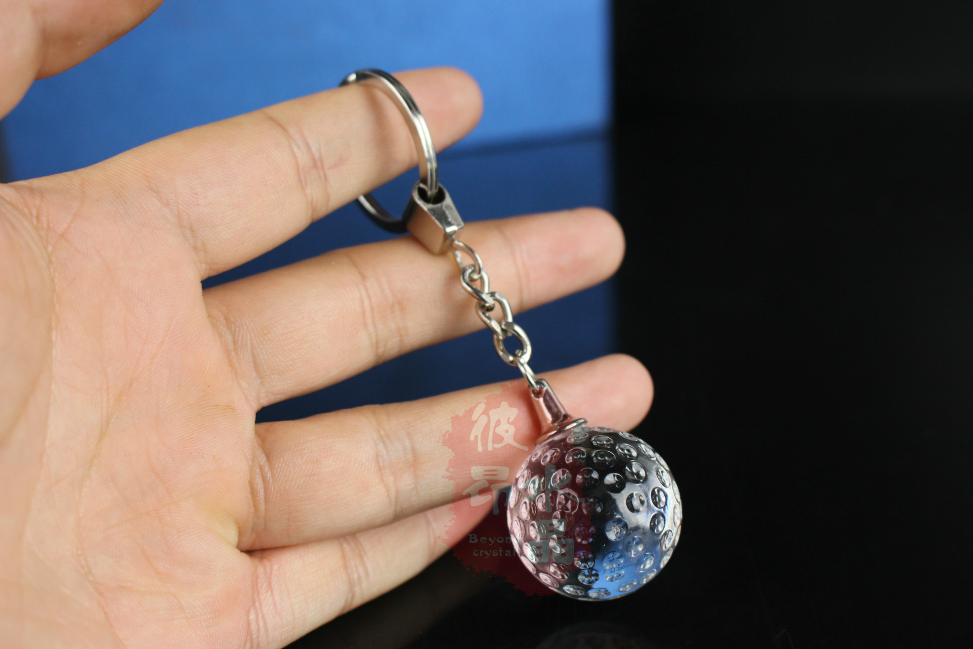 创意3d耿鬼水晶球钥匙扣 口袋妖怪卡通精