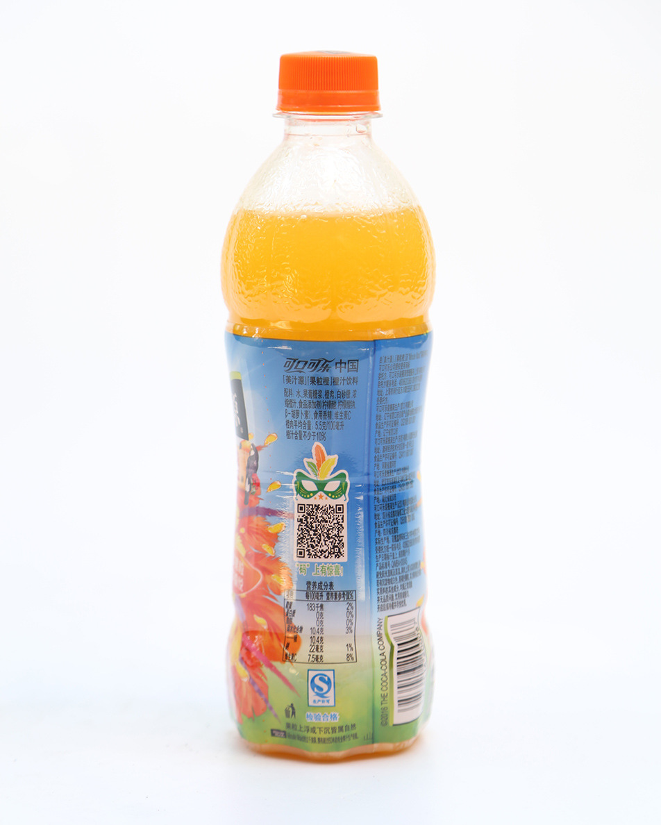 可口可乐美汁源果粒橙橙汁饮料420ml24瓶装长沙发货v0.0186方11kg