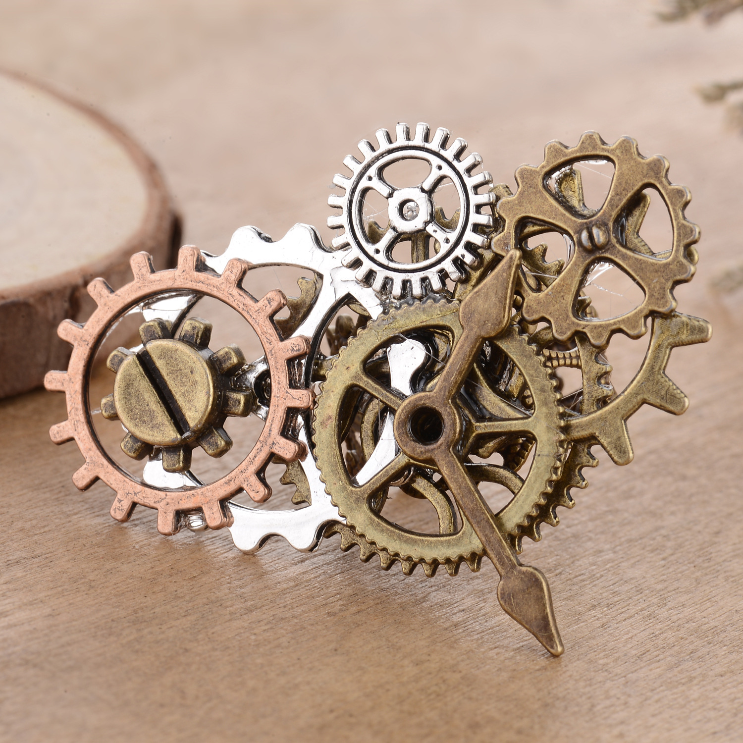 现货蒸汽朋克steampunk工业复古齿轮机械哥特齿轮戒指,欧美饰品