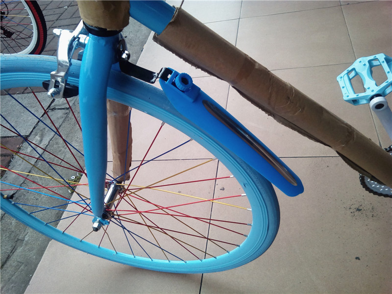 死飞车挡泥板 自行车挡坭板山地车彩色泥瓦 骑行装备防水泥除板