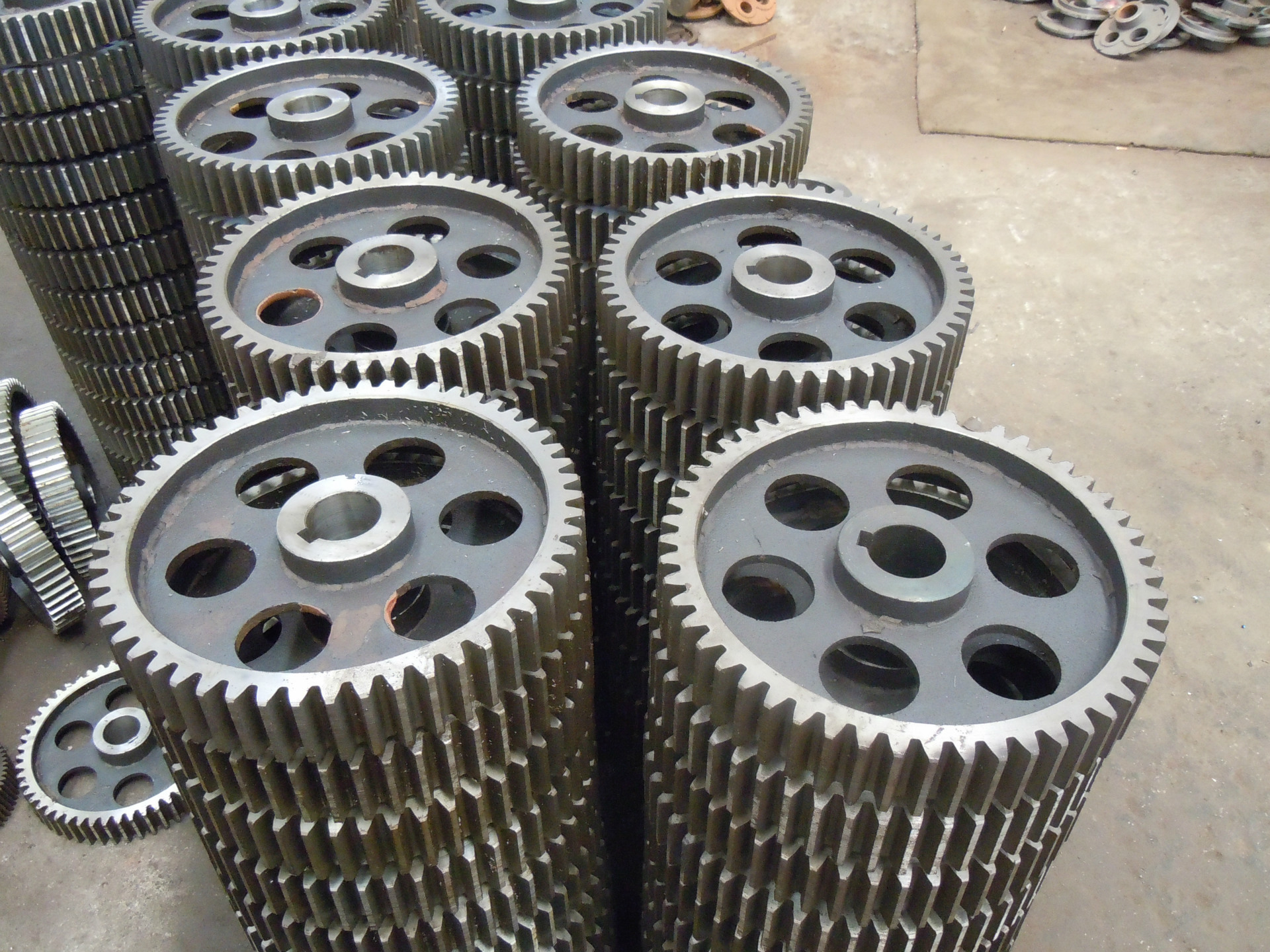 厂家直销 齿轮加工 45#钢 js500搅拌机齿轮