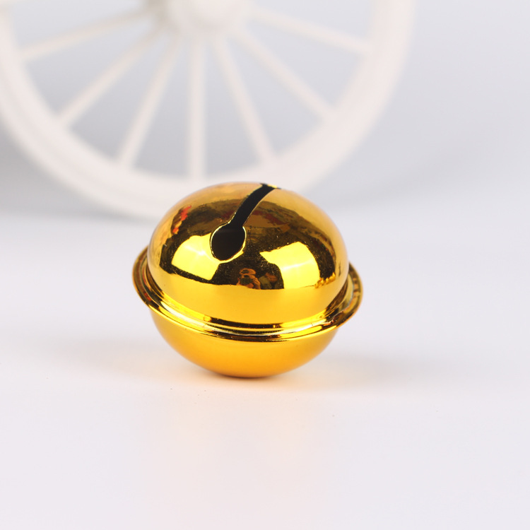 2020新款挂饰批发黄金铃铛一字圆卡通铃铛来样定做热卖一字开口