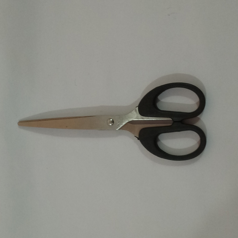 106黑把办公剪刀塑柄学生手工制作剪刀剪纸剪刀裁纸剪刀低价批发
