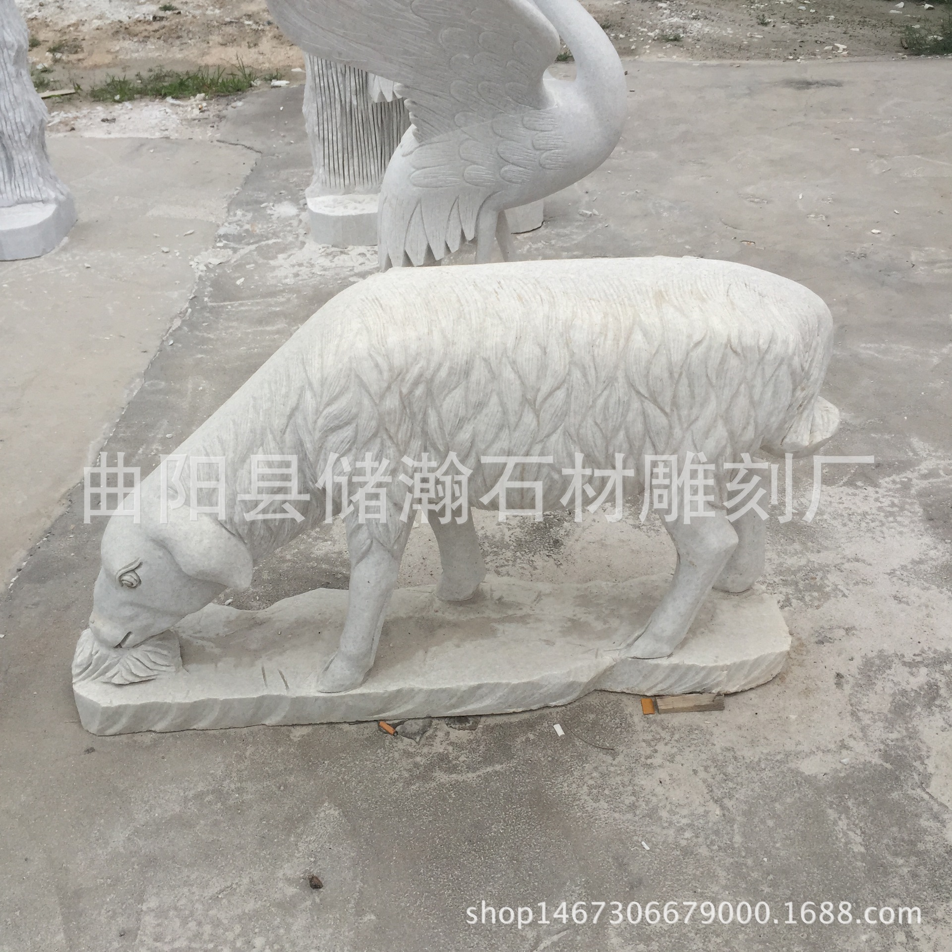 石头羊 园林动物石雕山羊 鹿鹤 厂家直销 现货批发