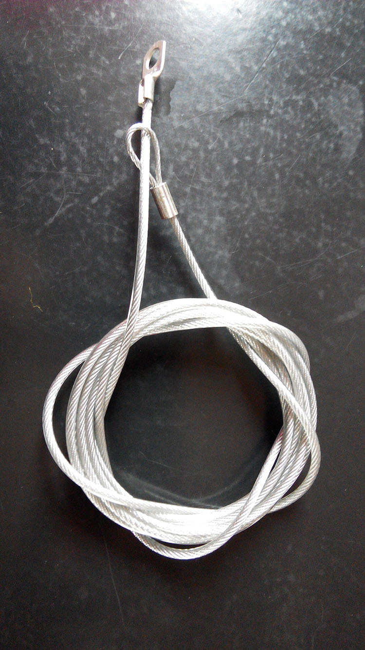 供应钢丝绳配件 连接挂绳 包胶拉绳 不锈钢安全吊绳