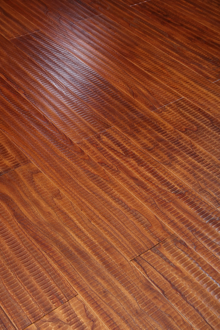 老榆木实木复合仿古地板 凹凸波纹按摩功能地板 环保实木复合地板