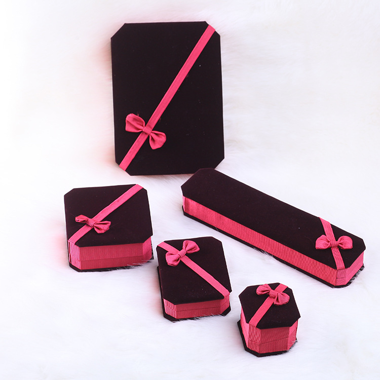 秦良手链盒 首饰盒 礼品盒 饰品盒批发定制 高档八角绒布首饰盒