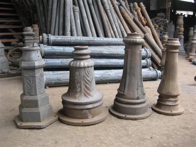 户外路灯铸铝铸铁底座欧式庭院灯铸铝路灯铸铝铸铁底座