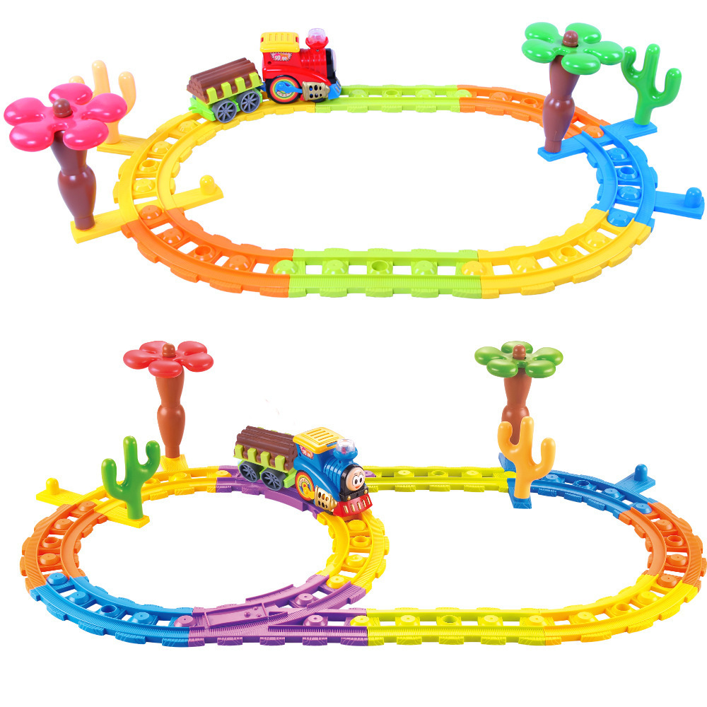 贝恩施 轨道车玩具 托马斯轨道火车电动音乐套装益智儿童玩具2888