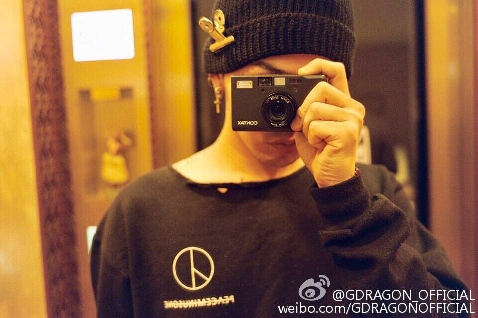 bigbang gd 志龙 ins 夹子针织毛钱帽
