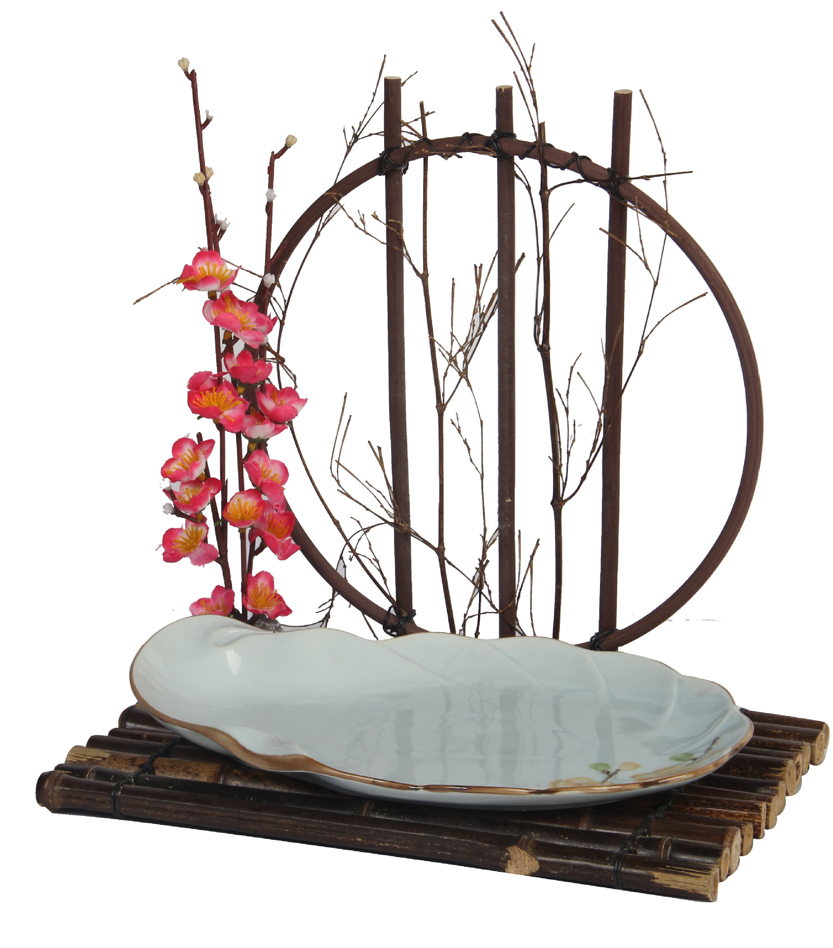 大量批发 精致竹木 创意餐具柳编竹制品木制品创意摆台