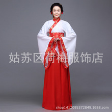 特价批发新款女式古装汉服厂家改良写真曲裾唐装汉服演出服装摄影