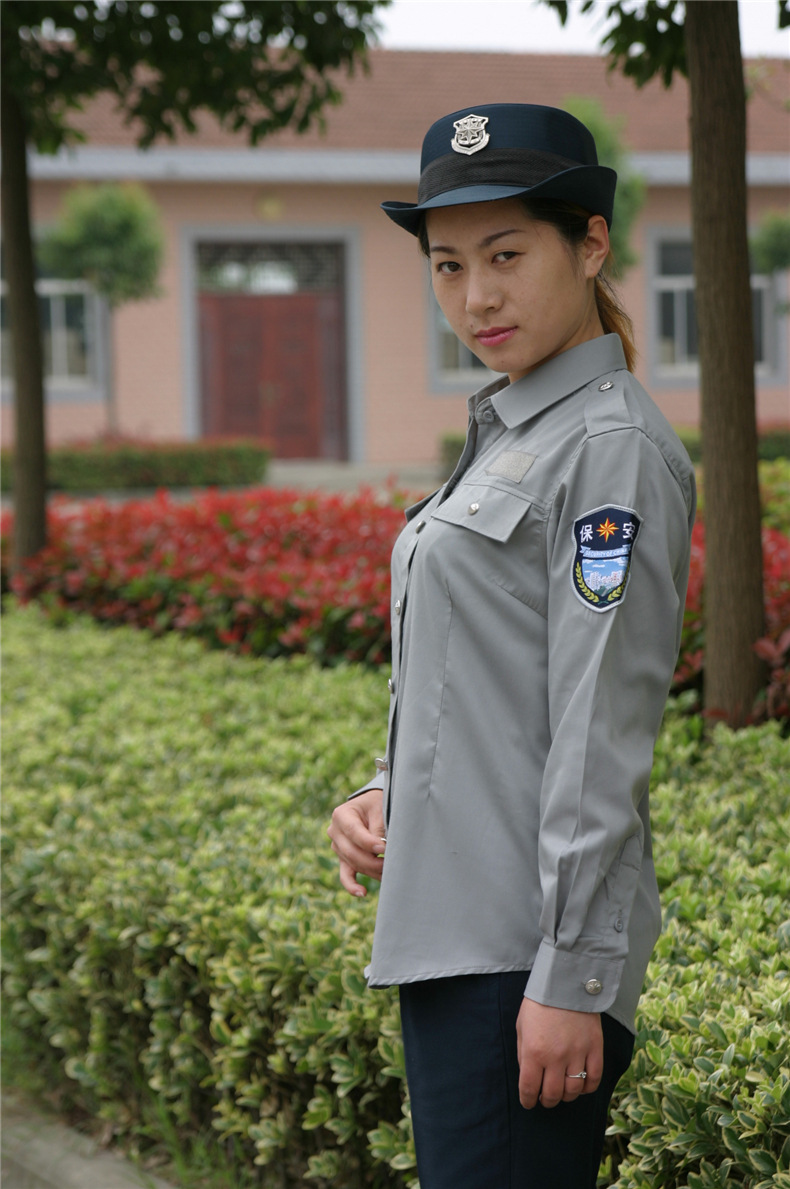 2011保安棉长袖常服老式保安服女保安服保安服长袖物