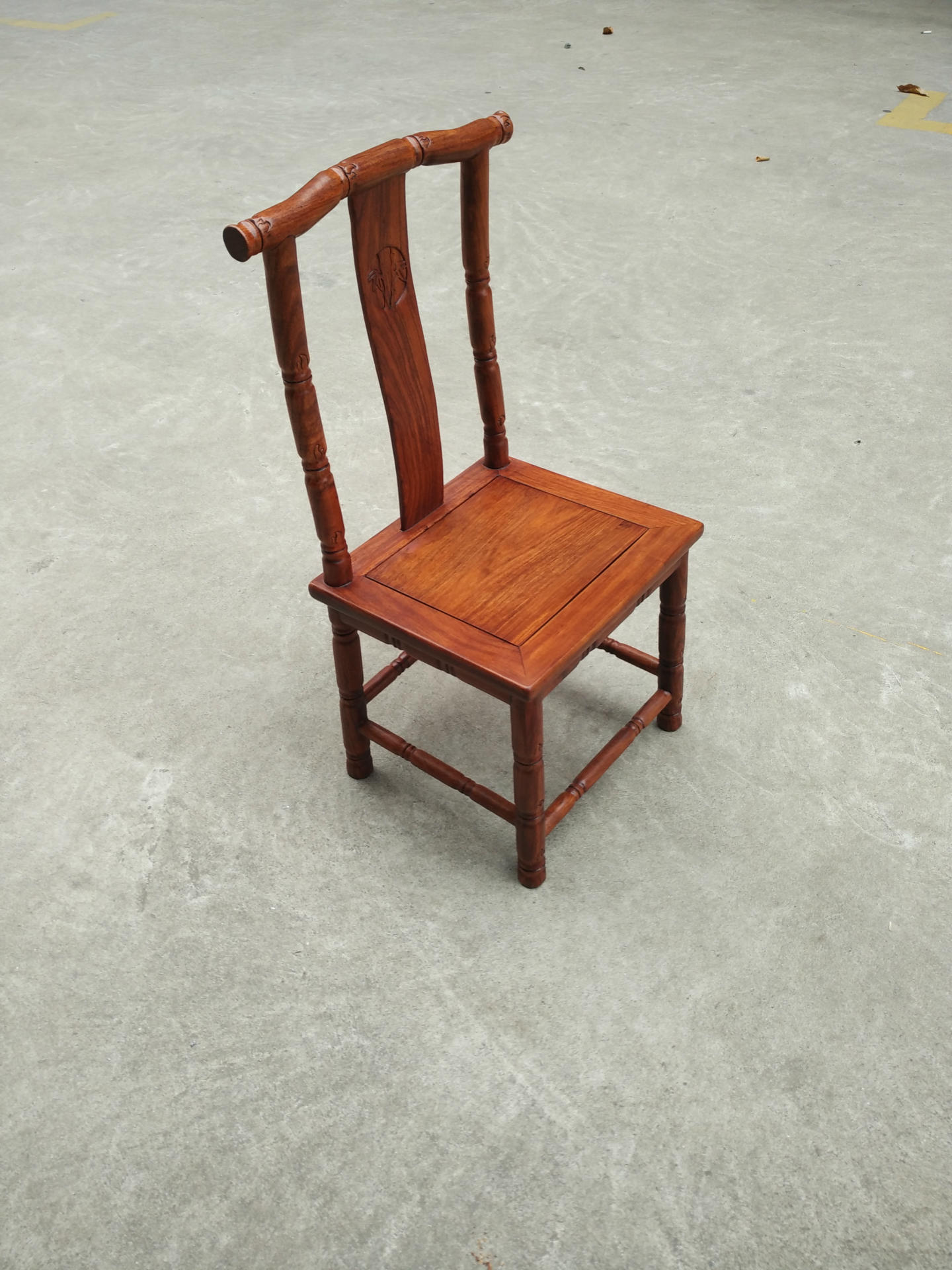 红木家具批发仿古中式实木椅子非洲黄花梨木竹节小背椅