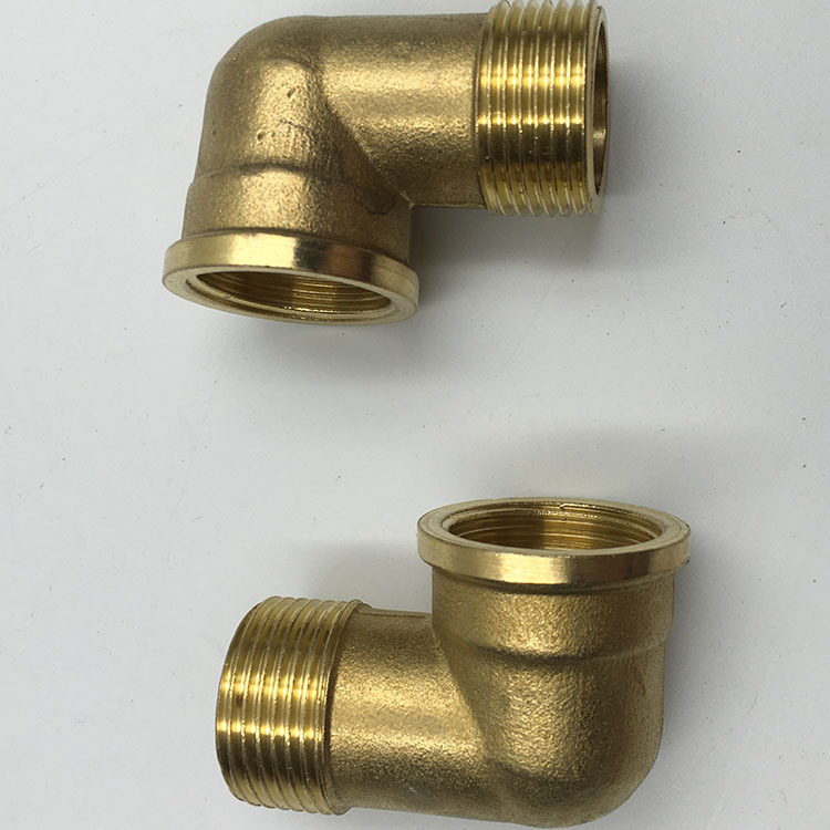 6分铜内外丝弯头 内丝方形弯头 双外丝弯