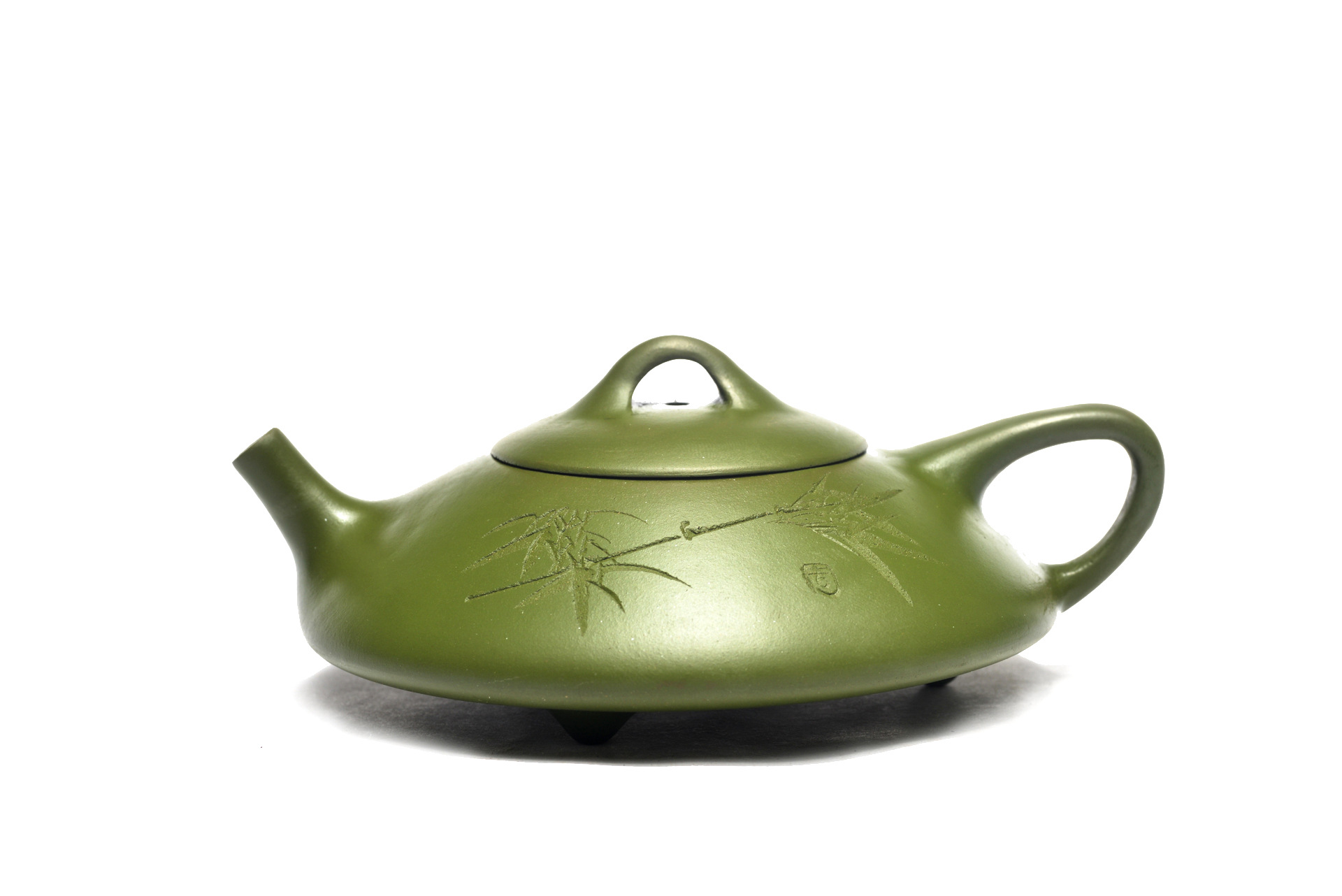 宜兴原矿名家全手工民国绿扁石瓢茶壶功夫茶具礼品定制紫砂壶