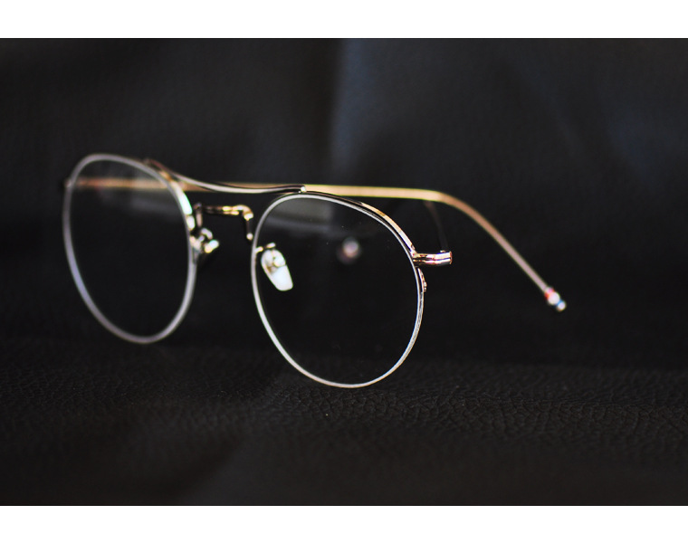 吴世勋exo同款超轻双梁文艺近视镜框布朗尼t903复古圆框眼镜