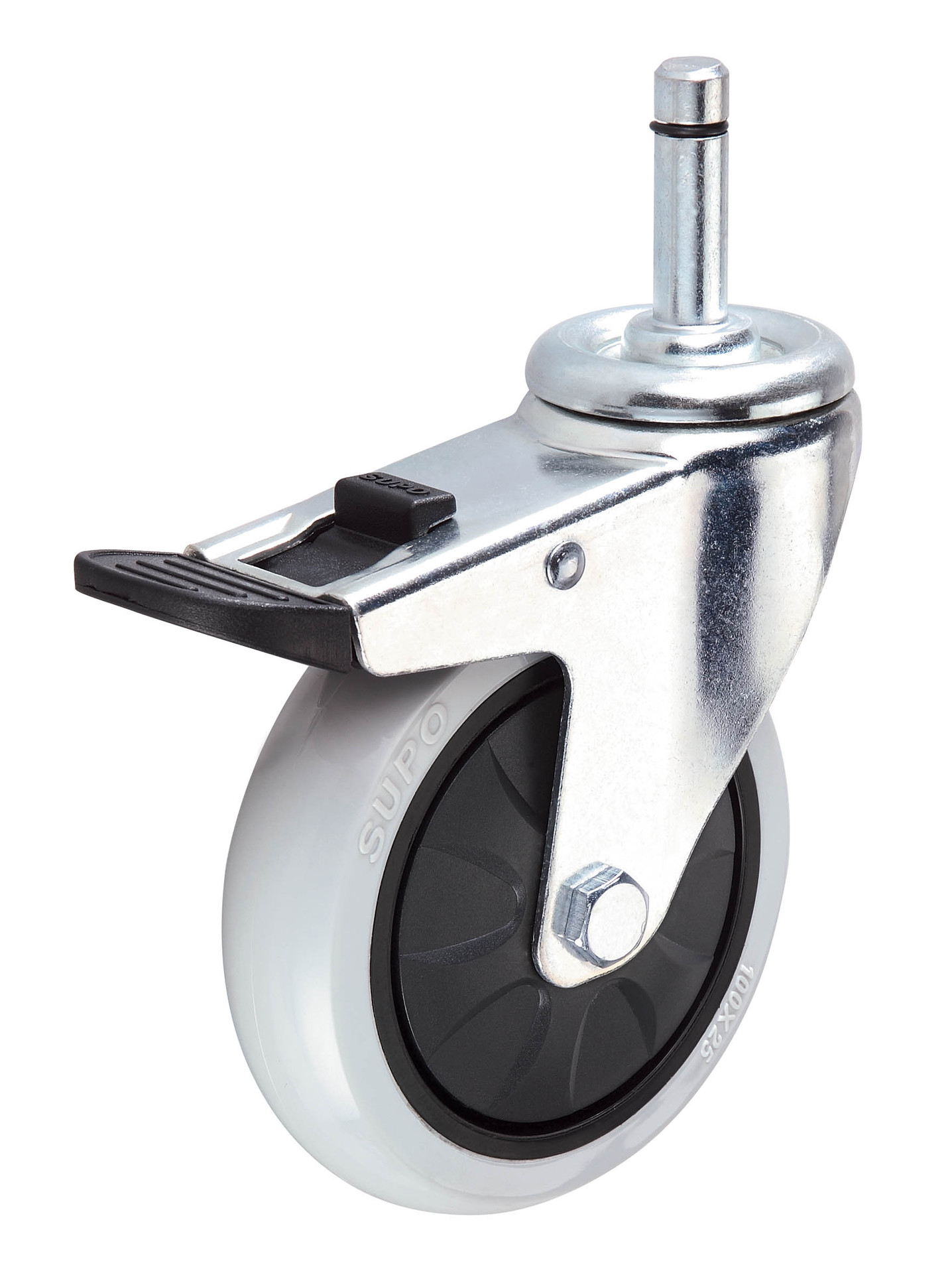 向荣supo单滚珠轴承pp脚轮,中山脚轮报价 厂家直销机械设备轮