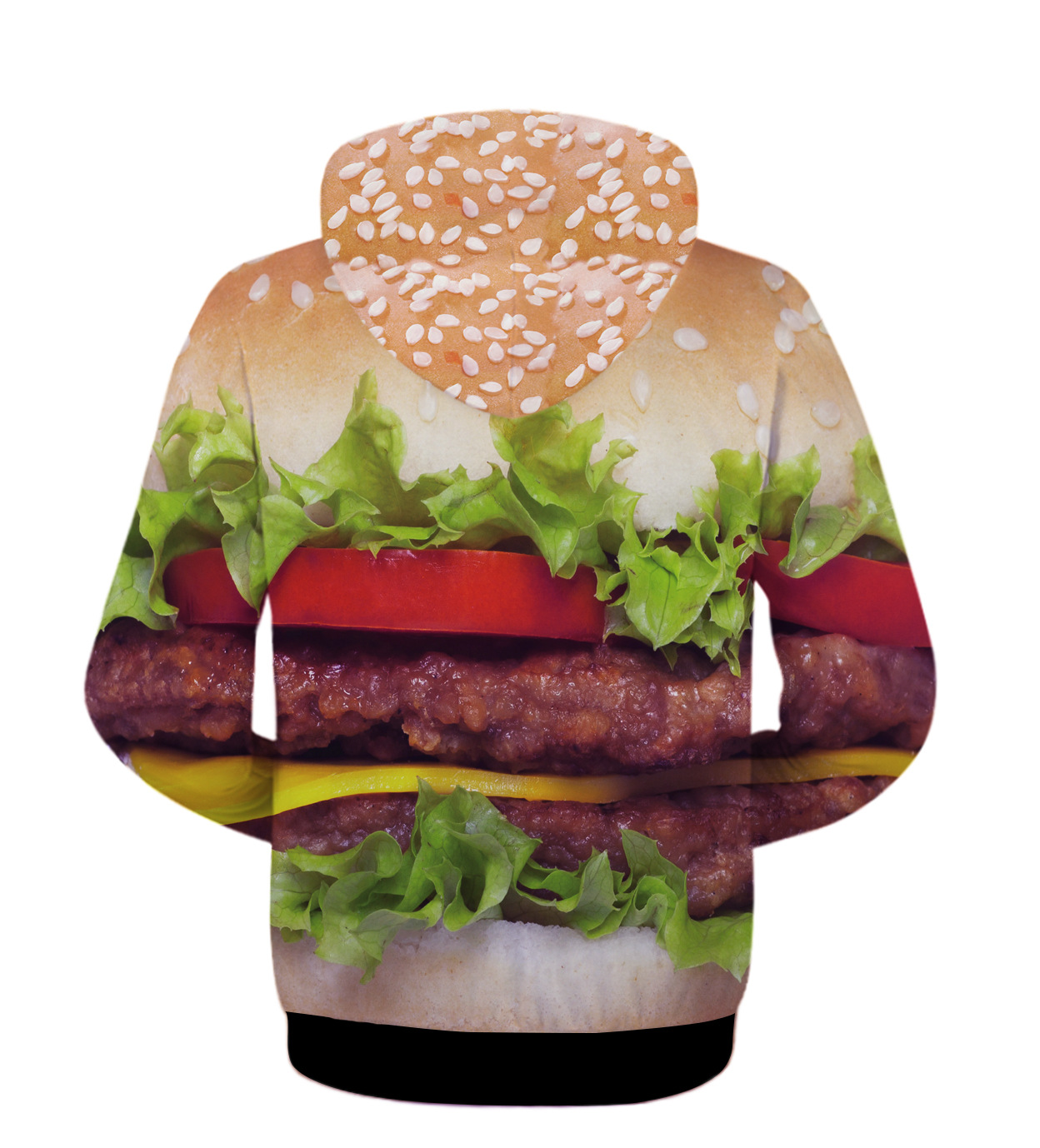 3d夹克连帽欧美外贸男女拉链外套运动保暖动物搞笑嘻哈恶搞连帽衣