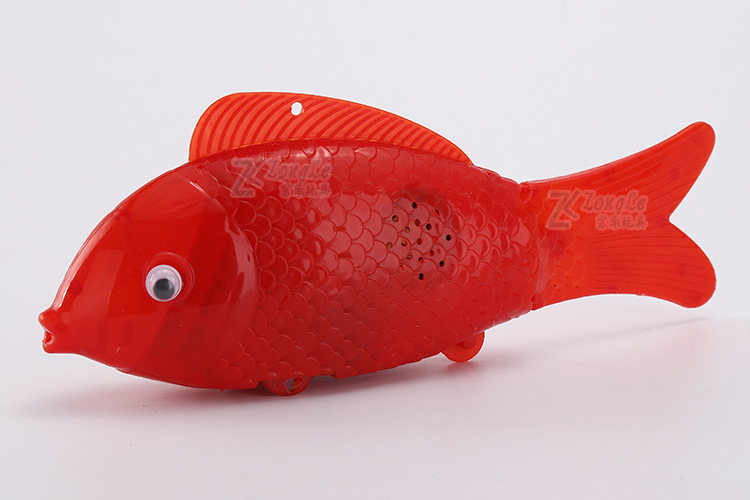 电动鱼批发 摇摆鱼 全身发光有音乐 自由鱼 电子鱼 电动玩具-轨道交通