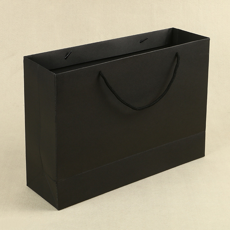 空白黑卡纸手提袋定做创意袋购物广告包装袋定制礼品手提纸袋-阿里巴